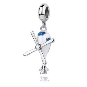 NWOT Helicopter Dangle Charm Sterling Silver 925